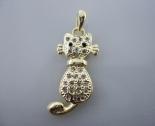 Pingente Gato com Pedras